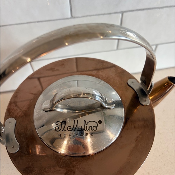 Vintage IL Mulino New York Tea Pot Stainless Steel Infusion - Picture 2 of 10